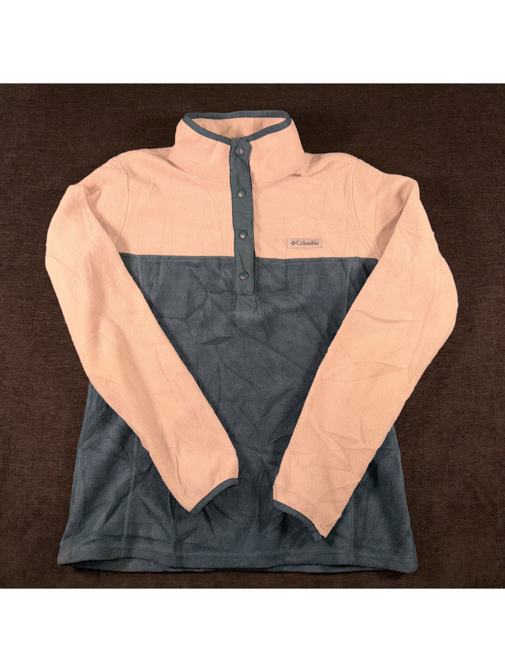 Columbia Women's Small Pink and Blue Fleece Pullover